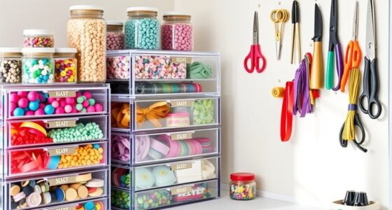 organize and label supplies