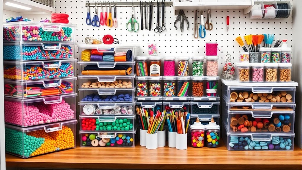 organize supplies for easy access