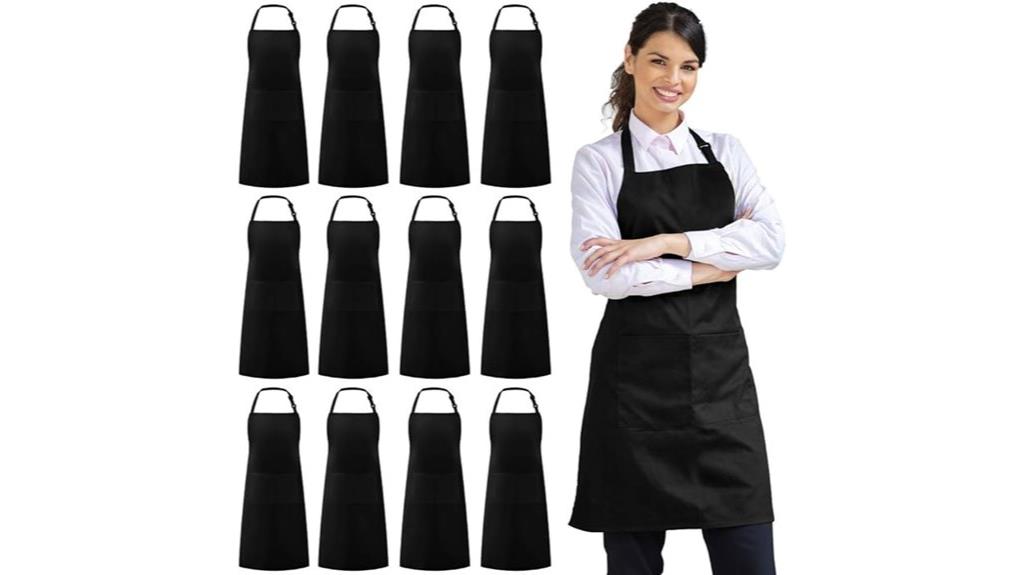 pack of 12 apron bibs