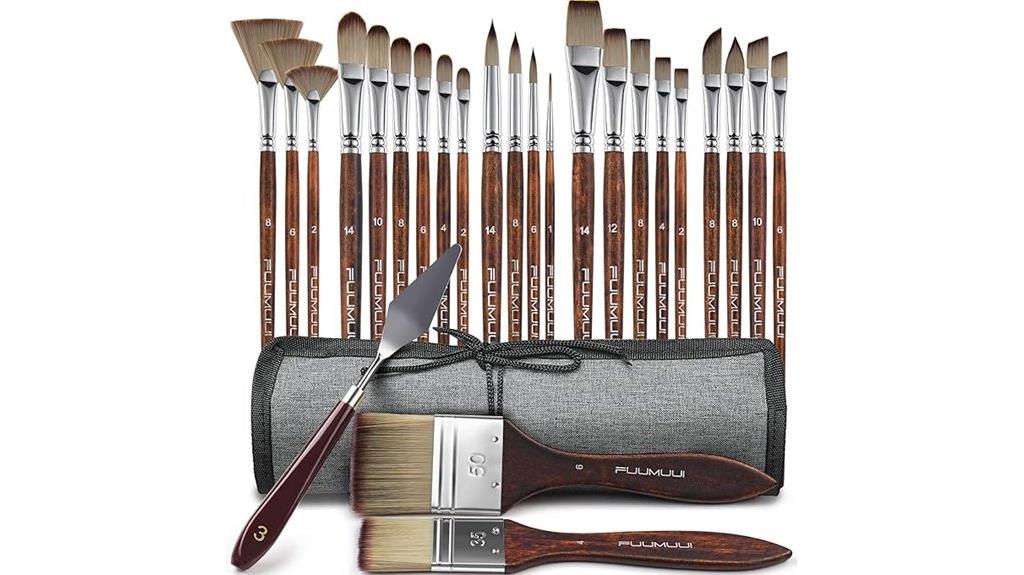 paint brush set 25 pieces