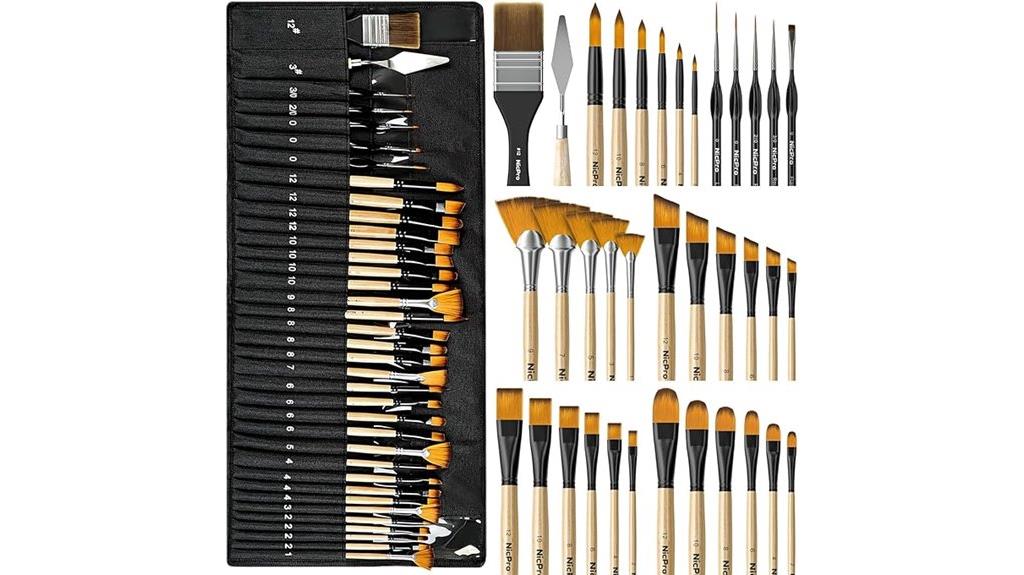 paintbrush set with accessories