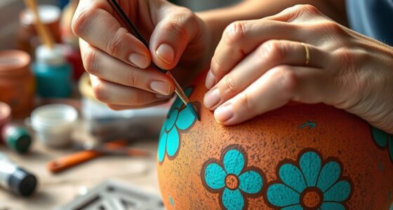 painting terracotta pots professionally