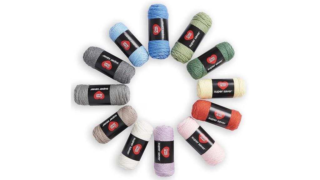 pastel red heart yarn