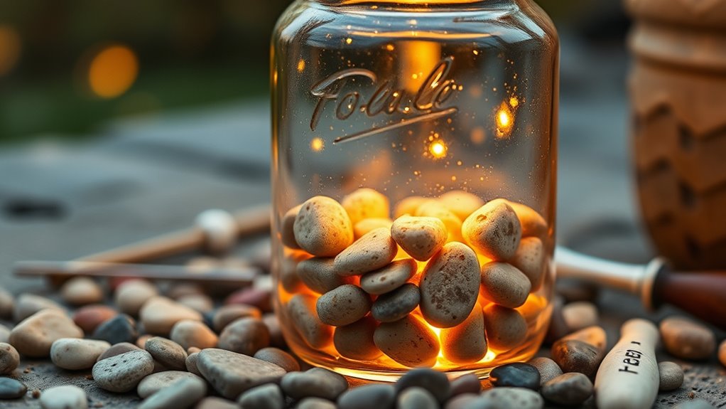 pebble jar cozy lighting