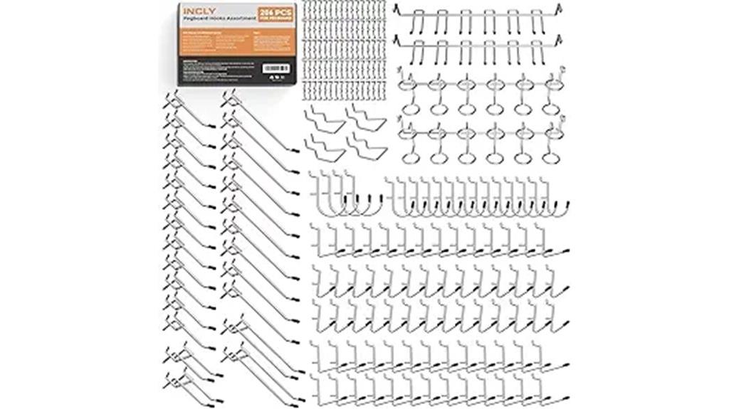 pegboard tool hooks set