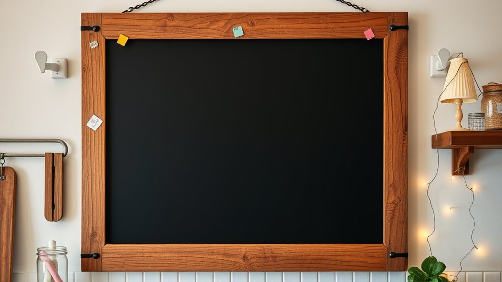 personalize and organize chalkboard