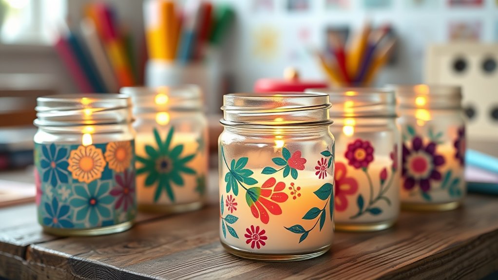 personalized decorative candle containers