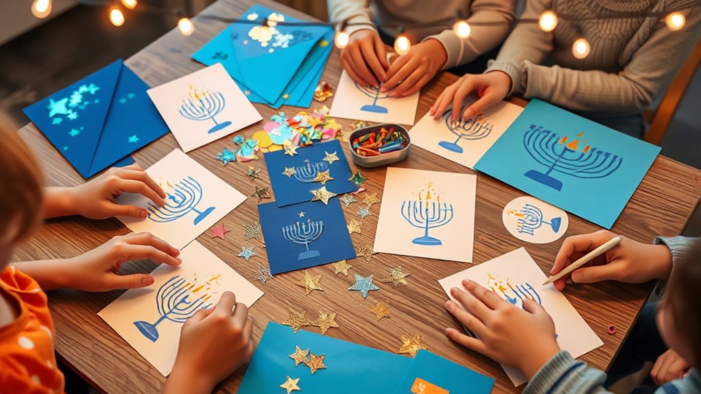 personalized eco friendly hanukkah cards