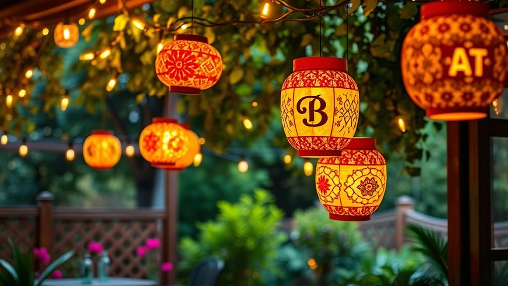 personalized lantern string lights