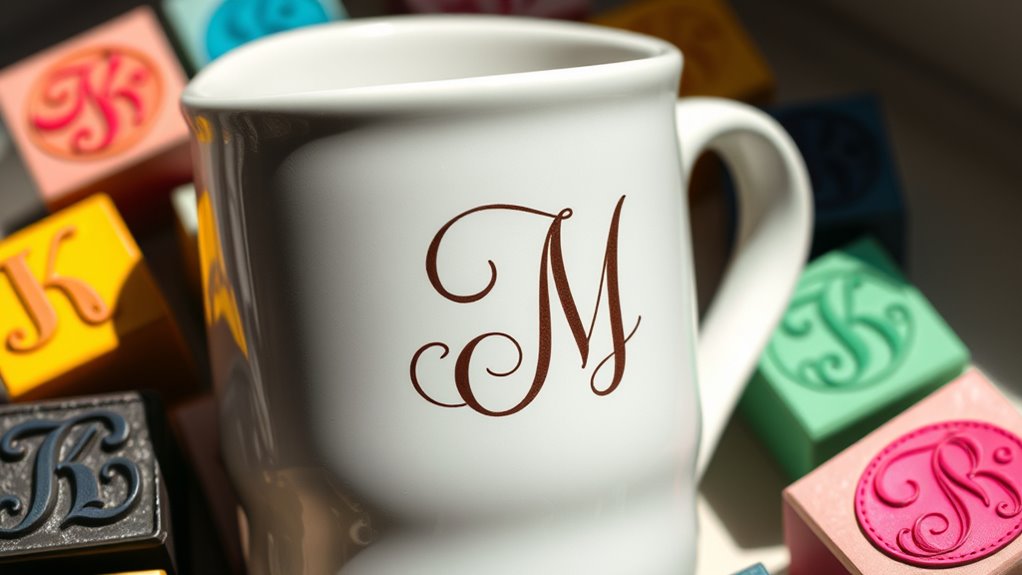 personalized monogram mug crafting