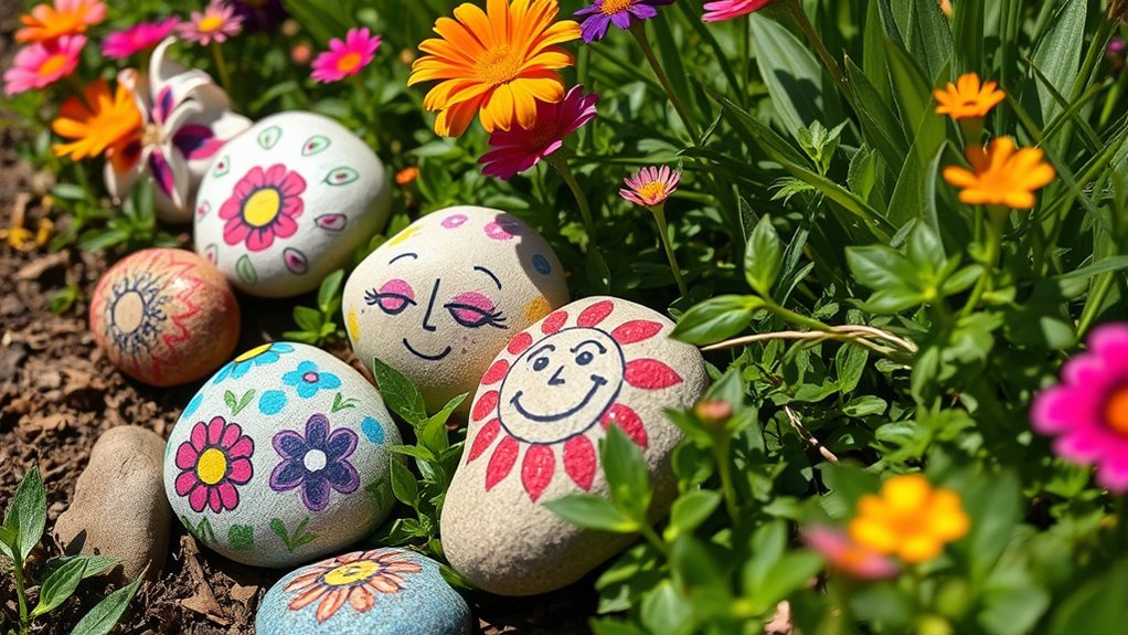 personalized painted stone markers