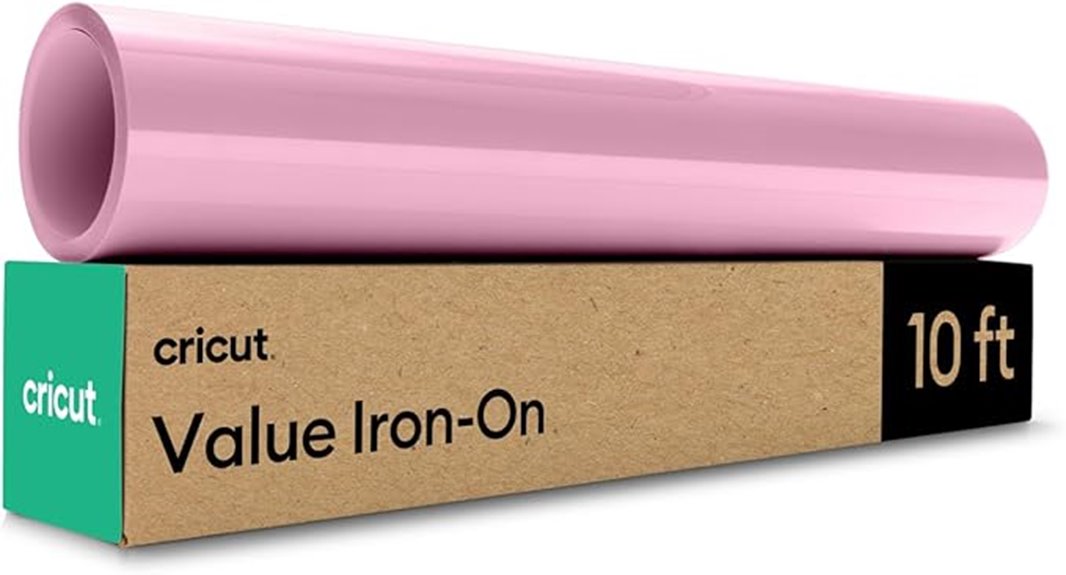pink cricut iron on