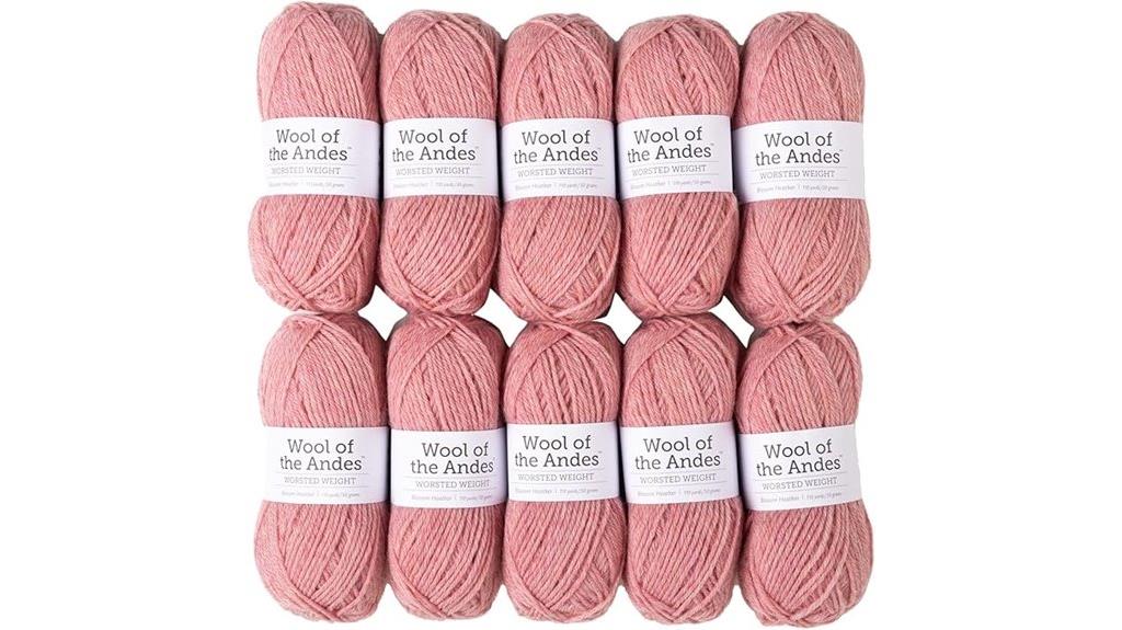 pink wool yarn pack
