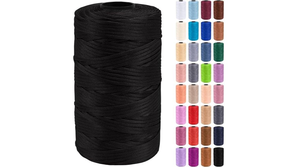 polypropylene ribbon macrame cord