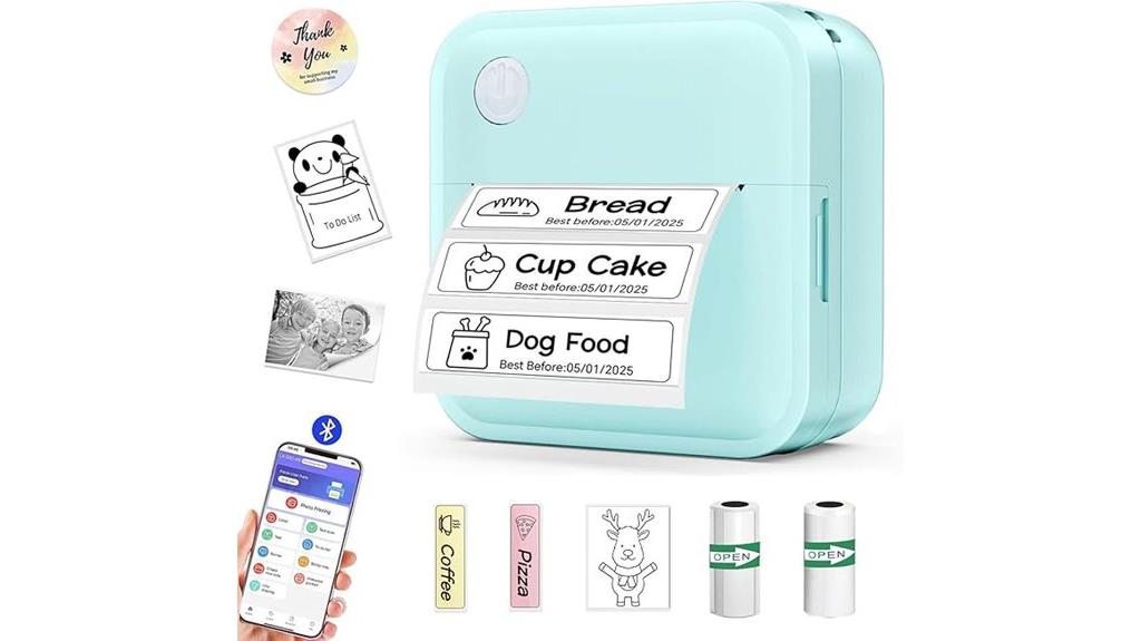 portable bluetooth label printer