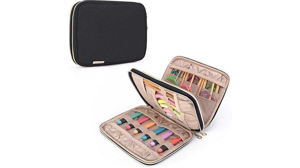 portable crochet needle organizer