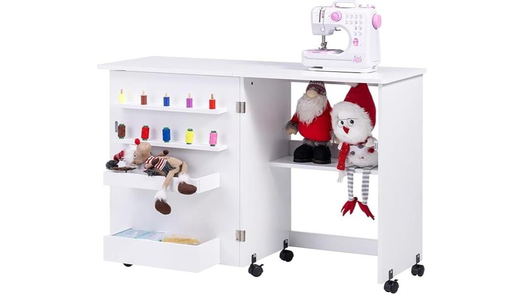portable folding sewing station