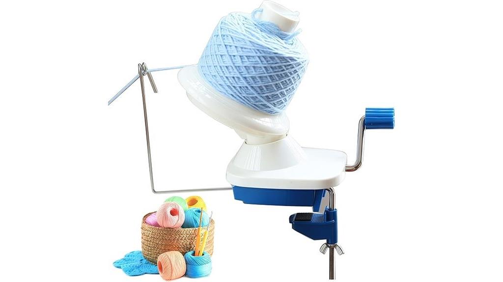 portable manual yarn winder