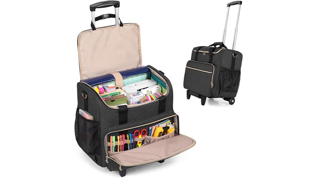 portable rolling craft organizer
