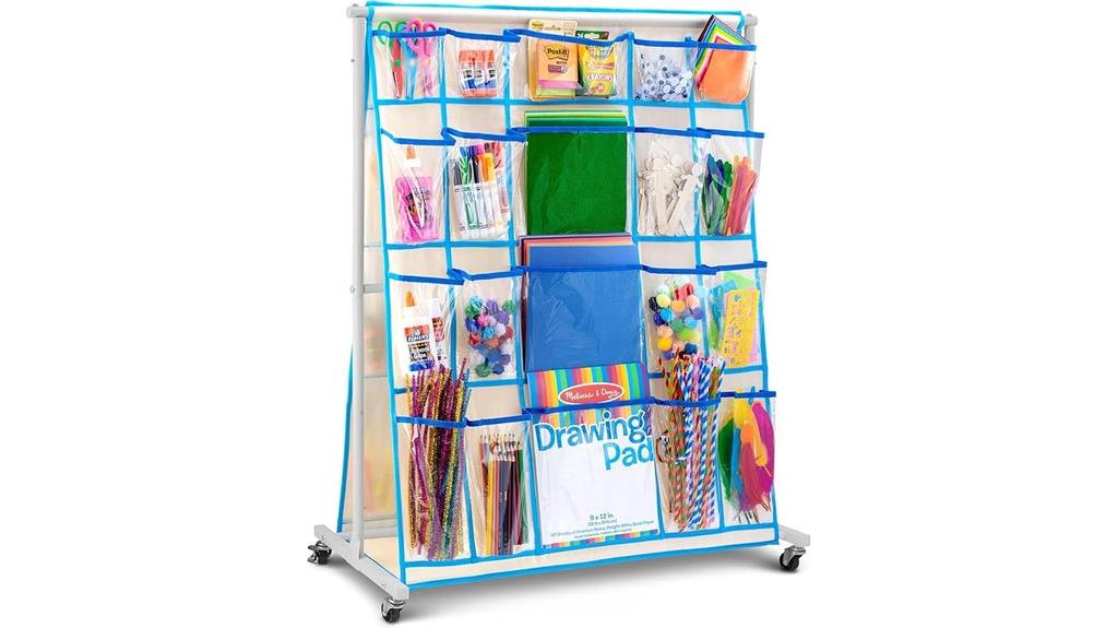 portable rolling storage cart