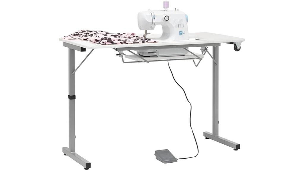 portable silver folding table
