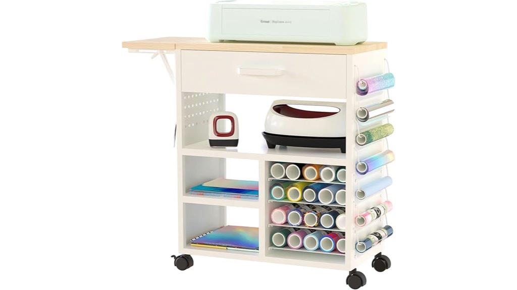 portable storage cart with wheels