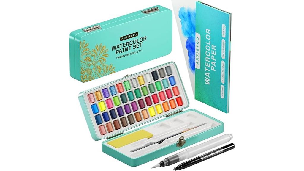 portable watercolor paint set