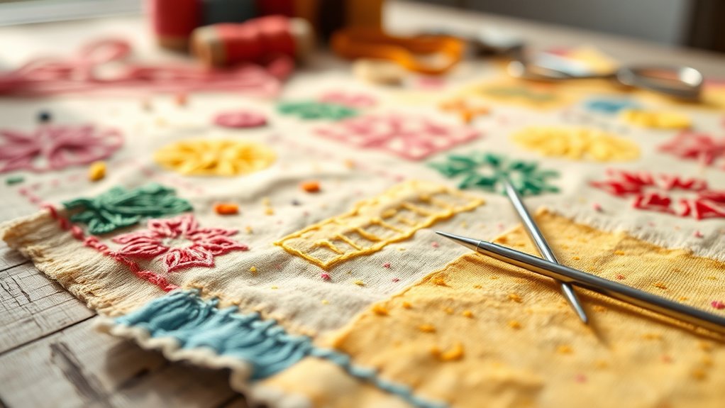 practice on scrap fabric