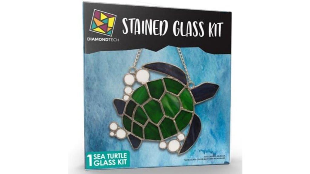 pre cut sea turtle glass kit