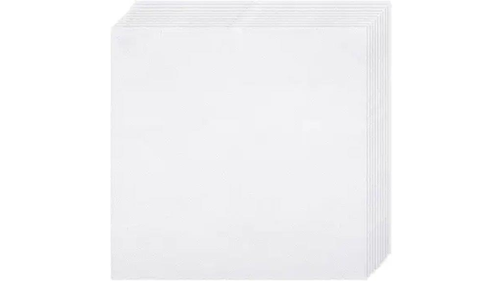 pre cut white cotton squares