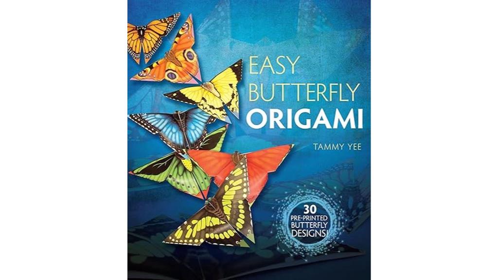 pre printed butterfly origami designs