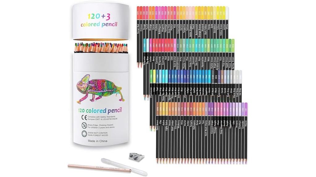 premium 120 color pencil set