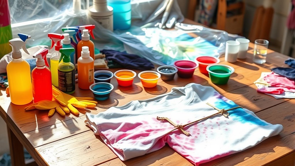 prepare workspace and supplies