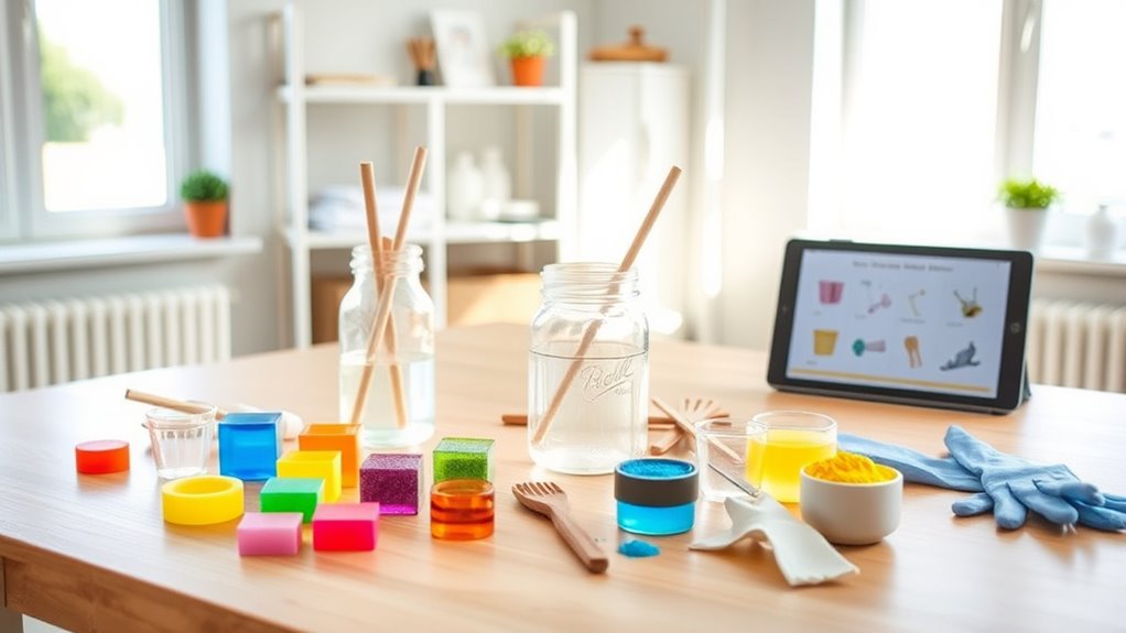 prepare workspace gather supplies