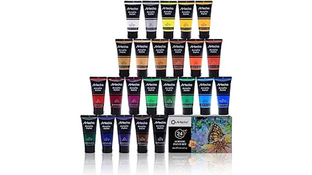 professional 24 color acrylic set