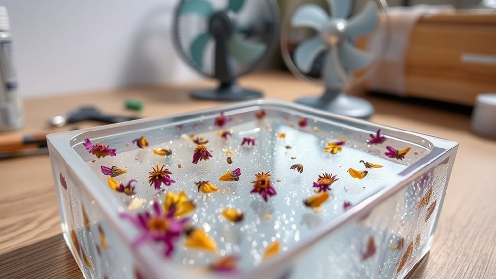 proper resin curing process