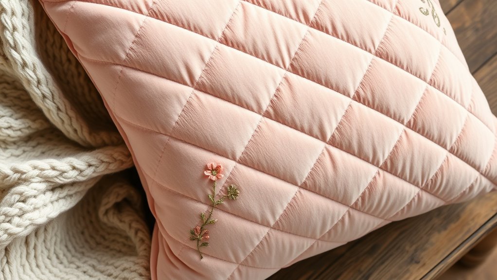 quilted plush pillow design