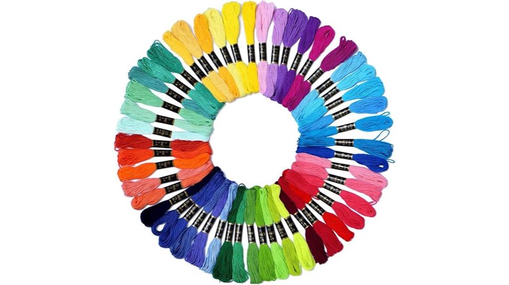 rainbow color embroidery floss