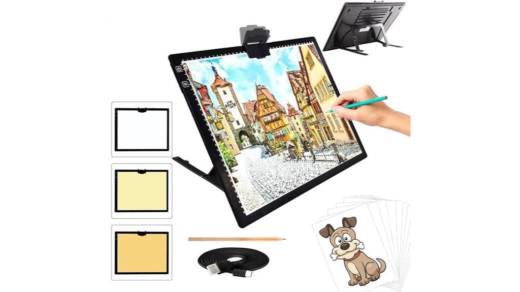 rechargeable light box for art