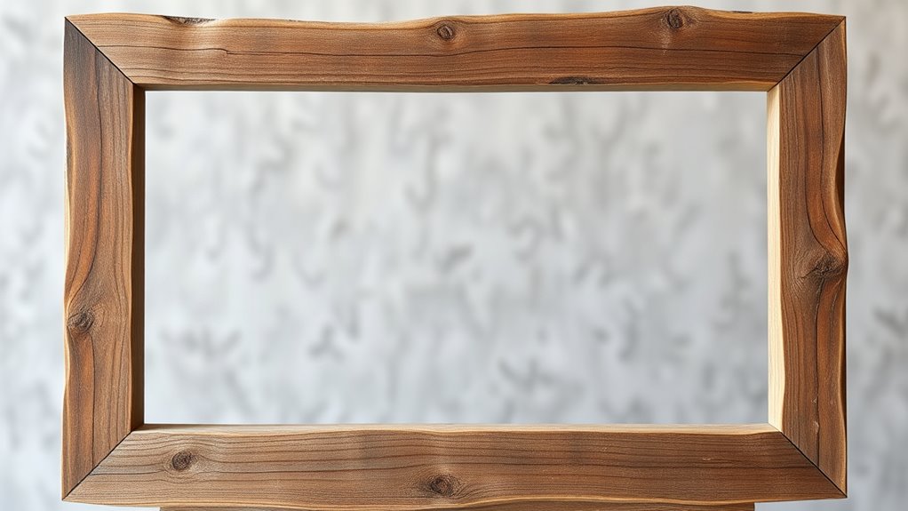 reclaimed wood rustic picture frame