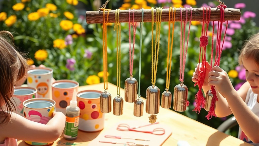 recycled cans create musical art