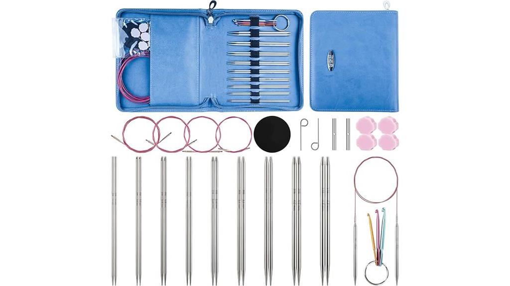 replaceable circular needle set