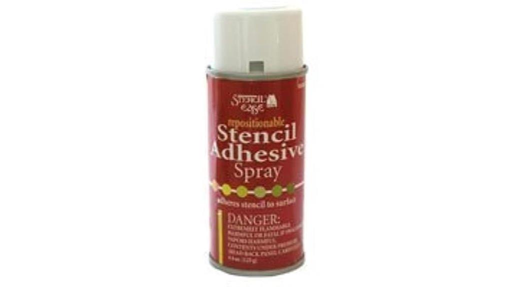 repositionable stencil adhesive