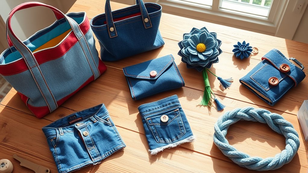 repurpose old denim jeans
