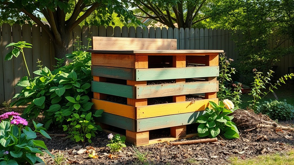 repurposed household compost bin