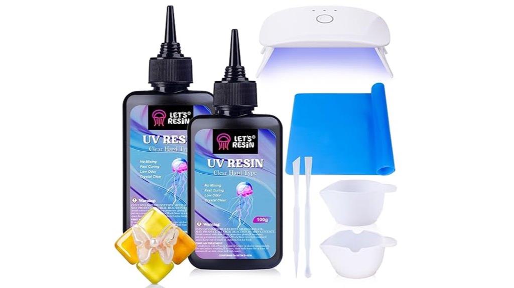 resin kit with light