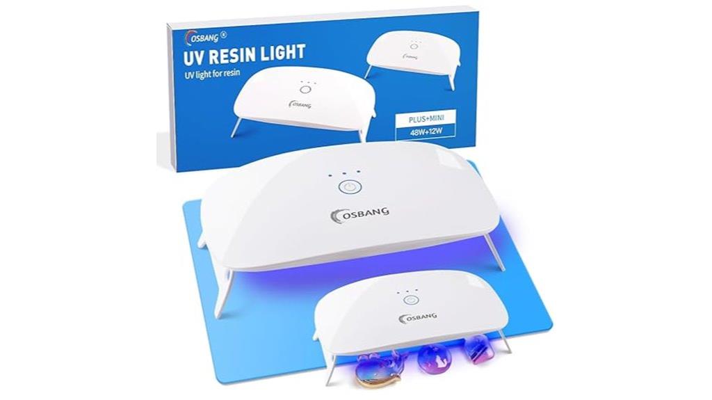 resin uv light set