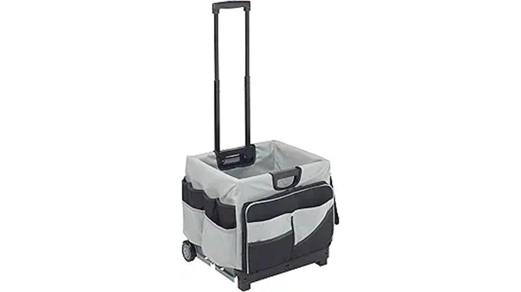 rolling cart with organizer