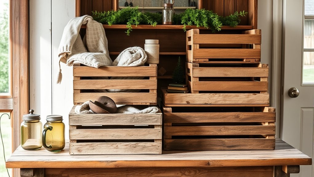 rustic diy storage solutions