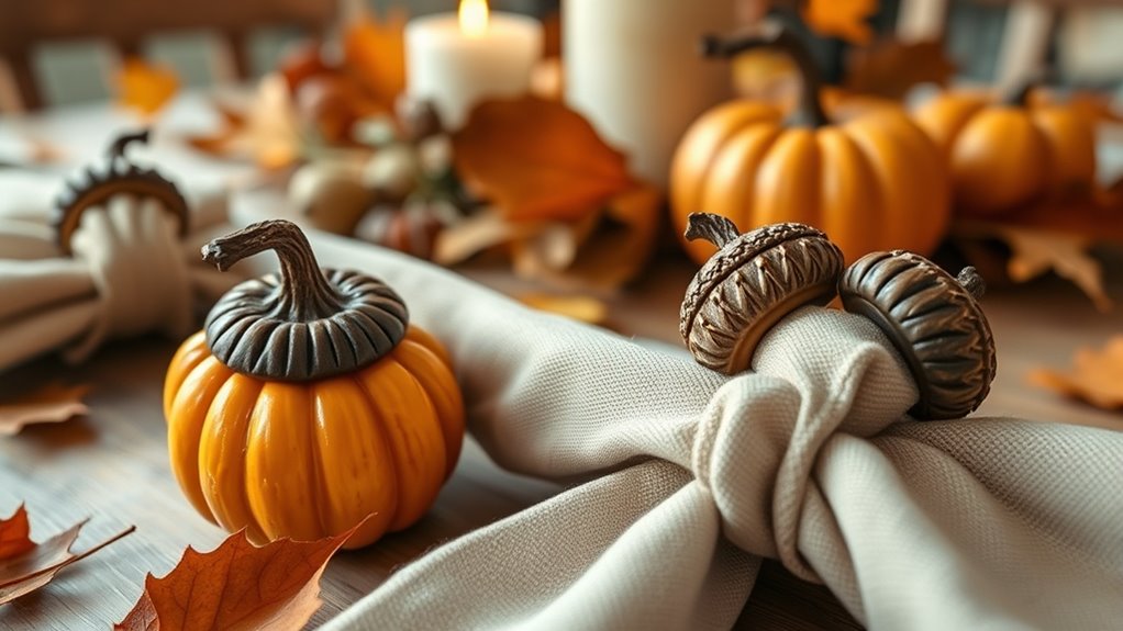 rustic fall napkin ring crafts
